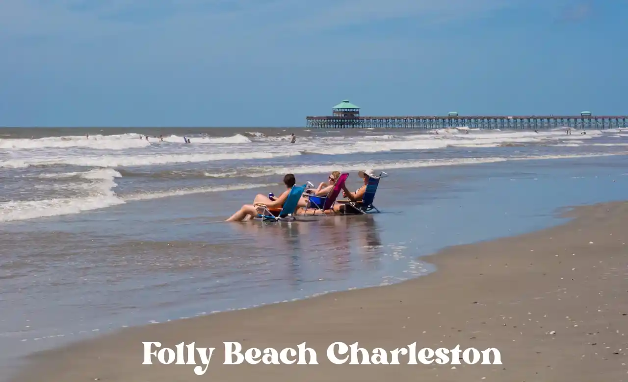 Folly Beach Charleston shallow water family
