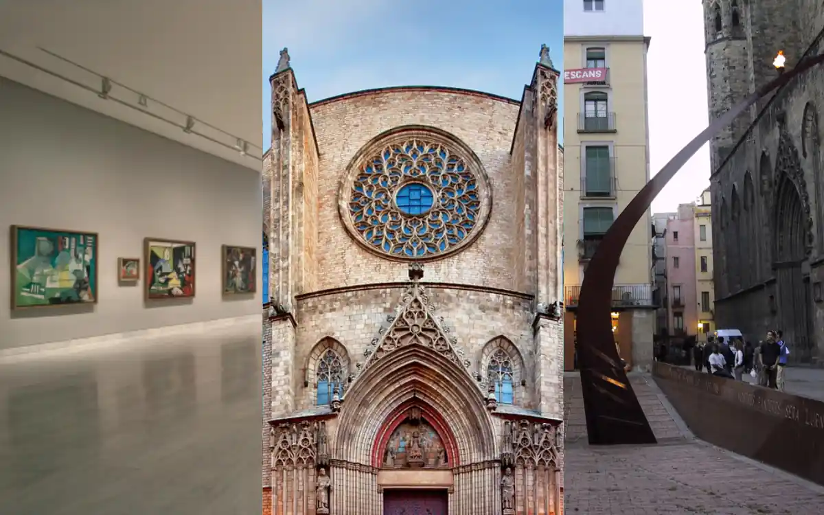 Start at Museu Picasso → Santa Maria del Mar → Fossar de les Moreres