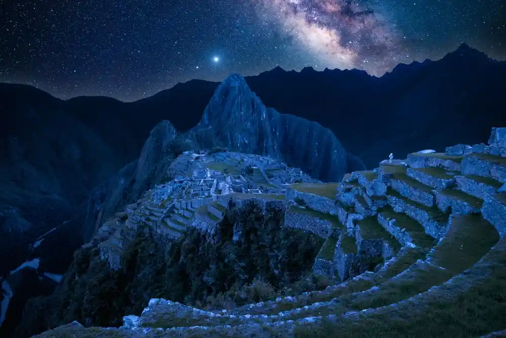 machu picchu at night