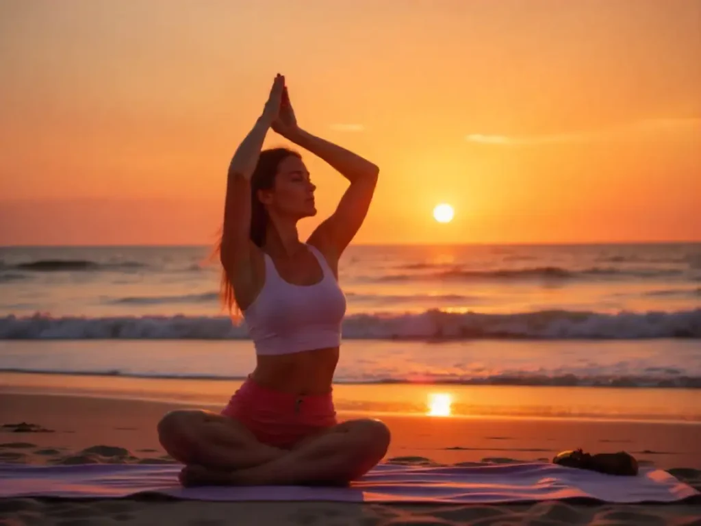 Try Beach Yoga at Sunrise