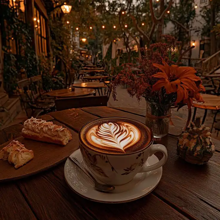 Relax in a Cozy Brown Cafe