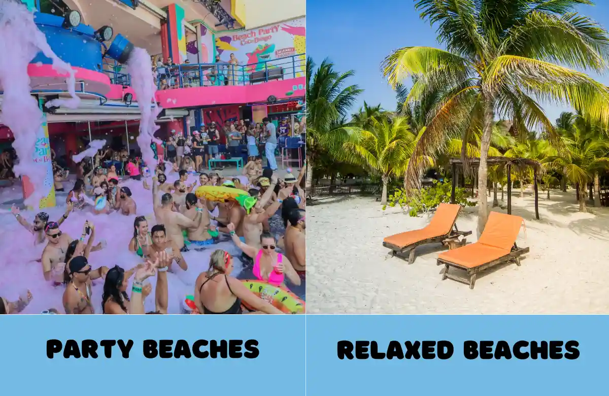 Party Beaches vs Relaxed Beaches