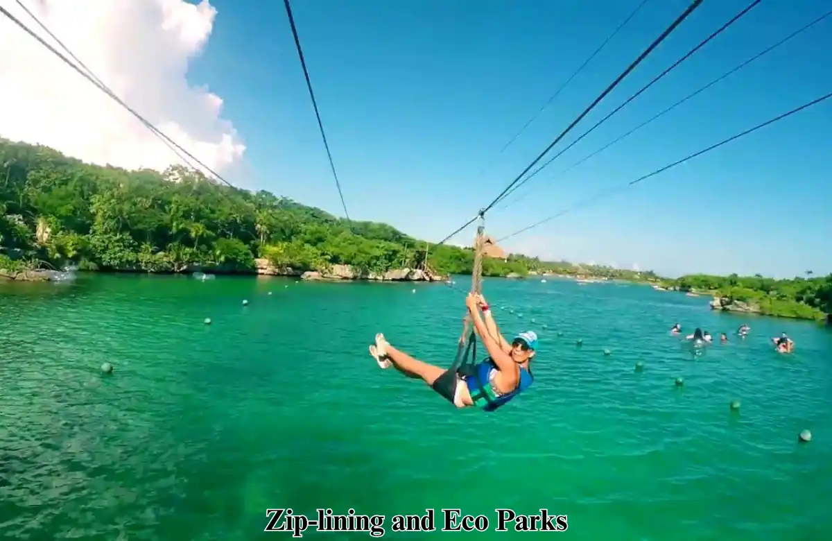 Zip lining and Eco Parks