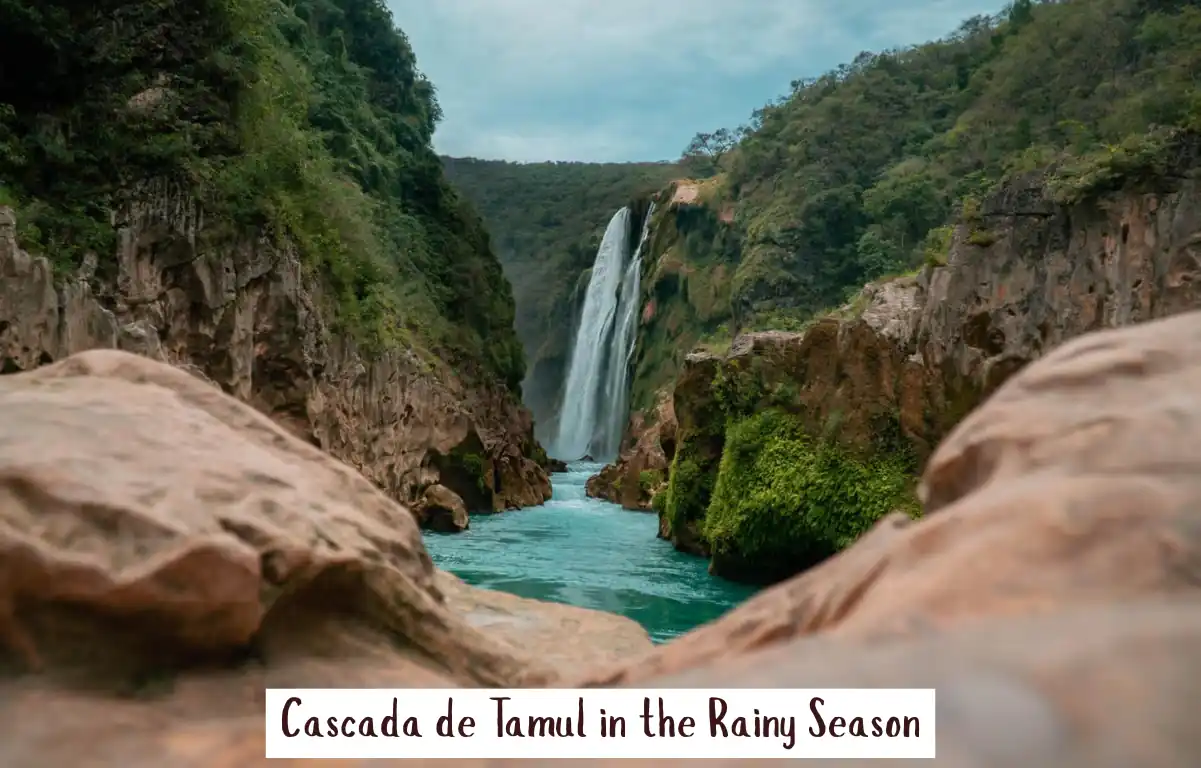 Cascada de Tamul in the Rainy Season