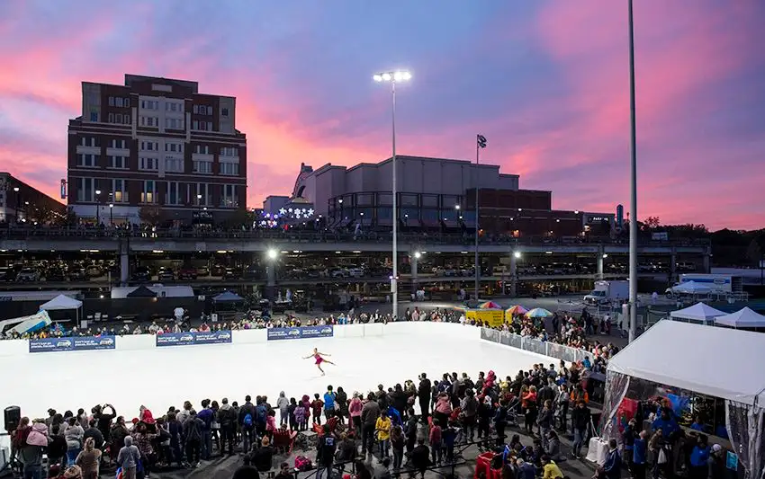 Ice Skating in Winter