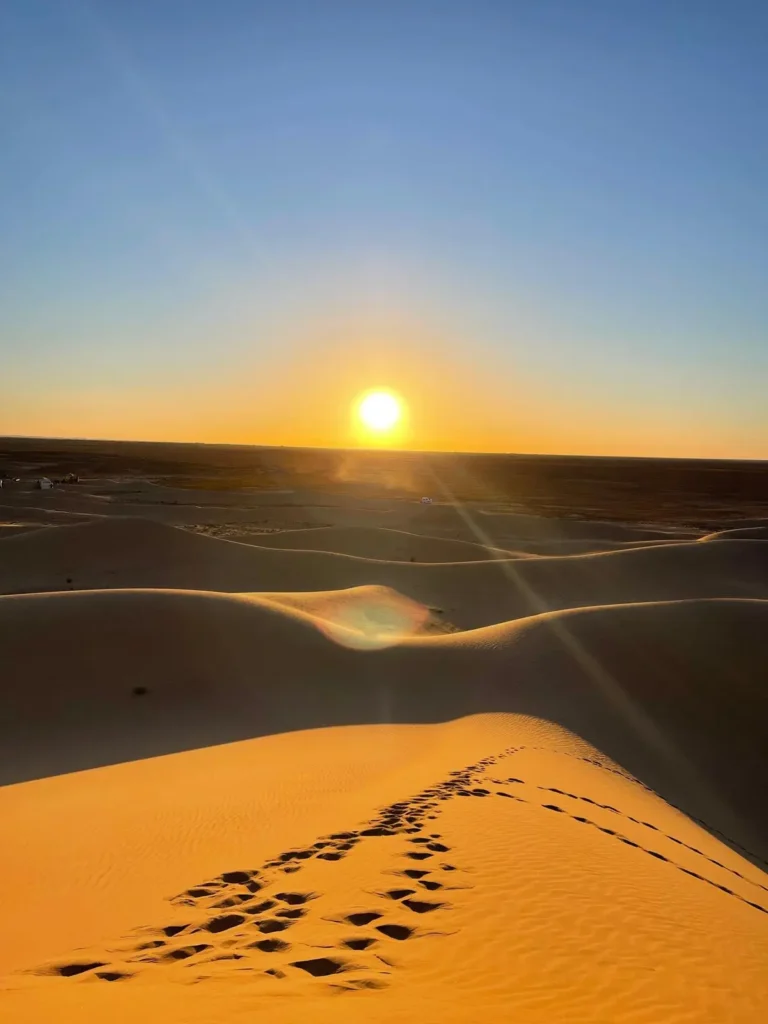 Morocco Sahara Sunset view