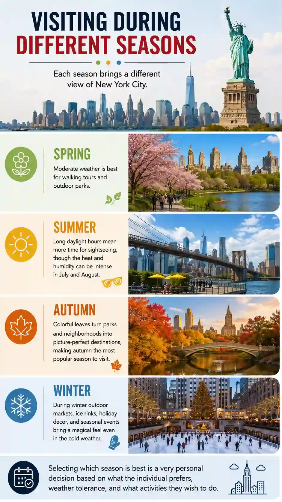 Visiting New York During Different Seasons